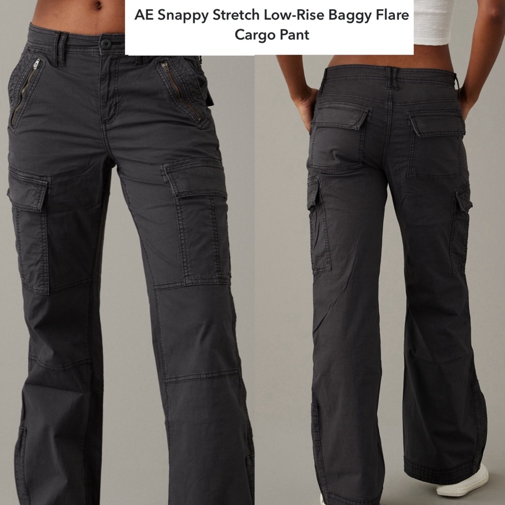 BRAND NEW WITH TAGS! American Eagle Low Rise Baggy Flare Cargo Pant…ADORABLE!